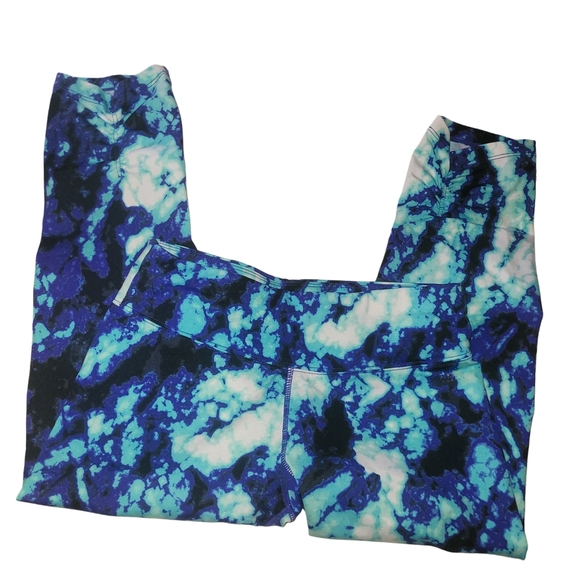 Calvin Klein Tie Dye Cropped Performance Leggings S - Picture 1 of 4